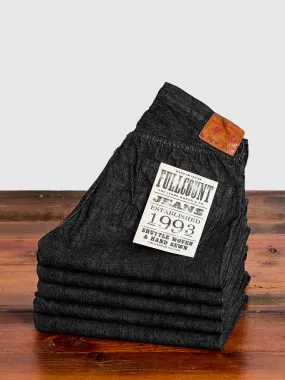 0105BK 13.75oz Black Selvedge Denim - Wide Fit