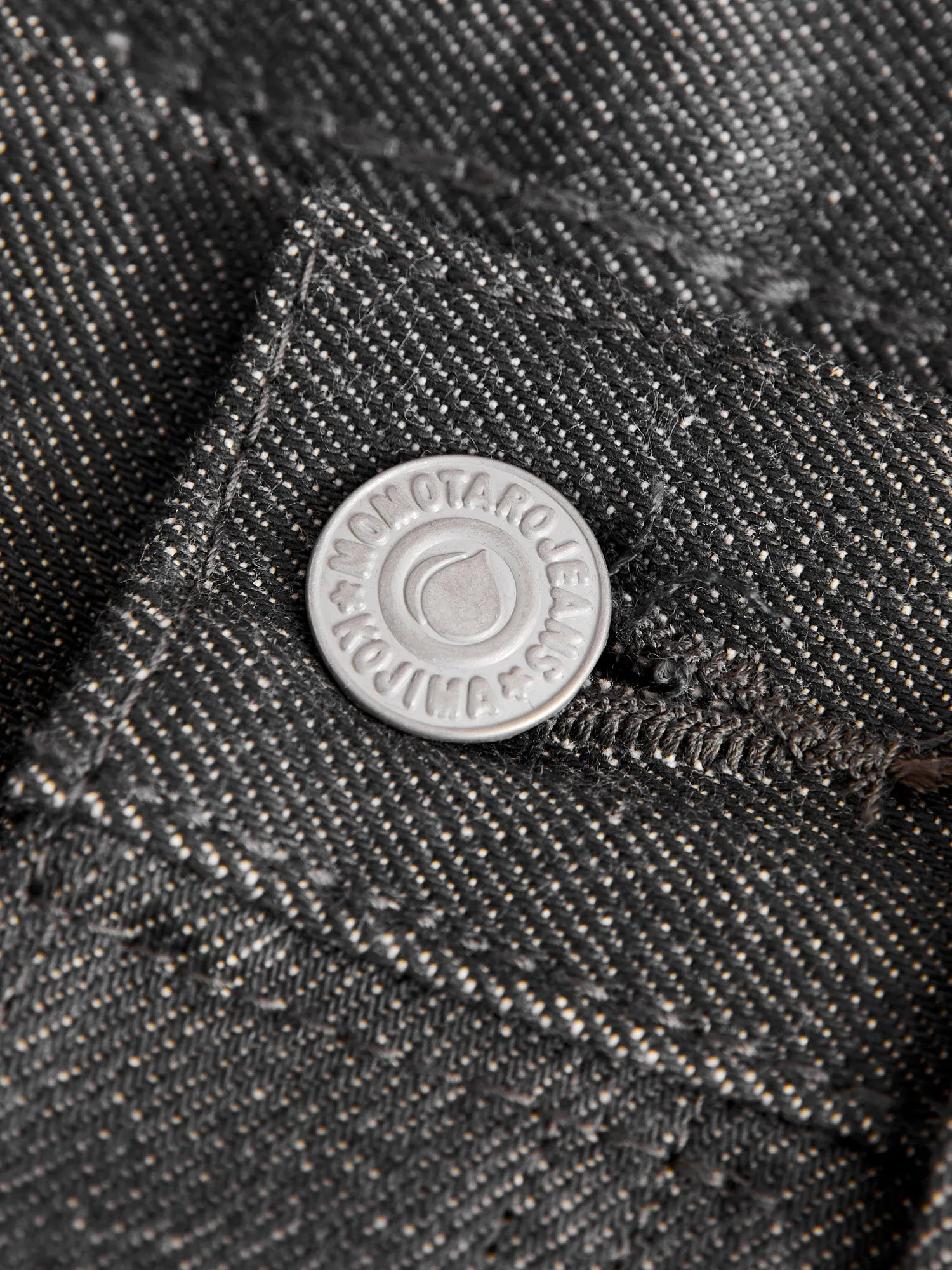 0405-70G 14oz Grey Selvedge Denim - High Tapered Fit