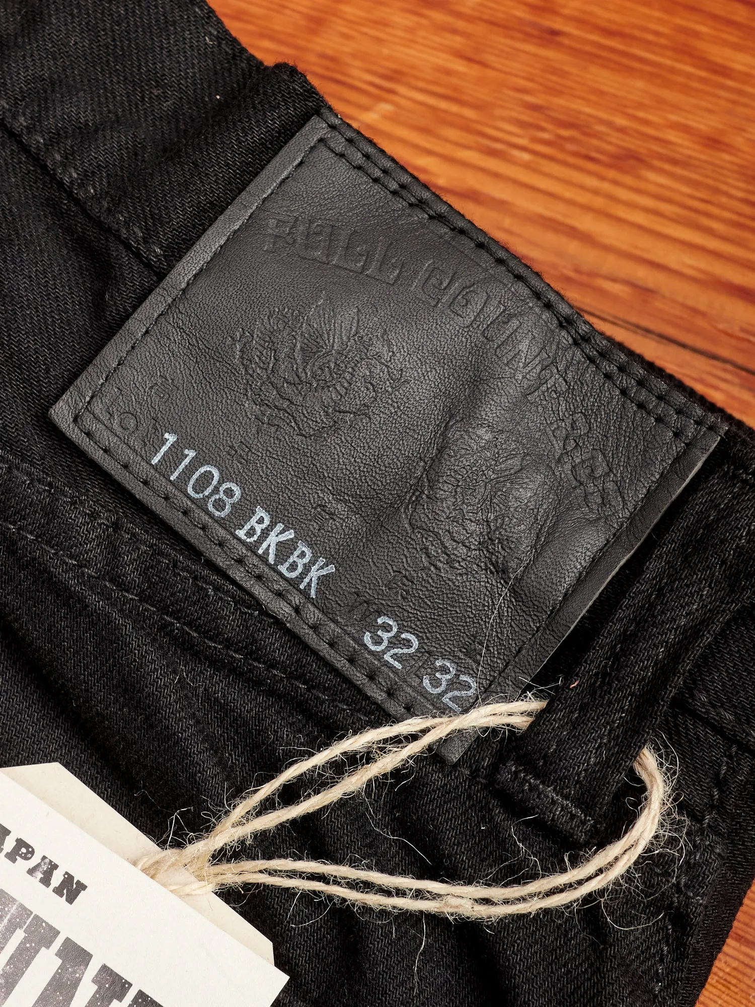 1108BKBK 13.5oz Double Black Selvedge Denim - Slim Straight Fit