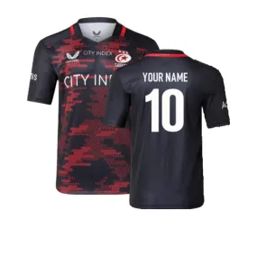 2022-2023 Saracens Home Rugby Shirt (Your Name)