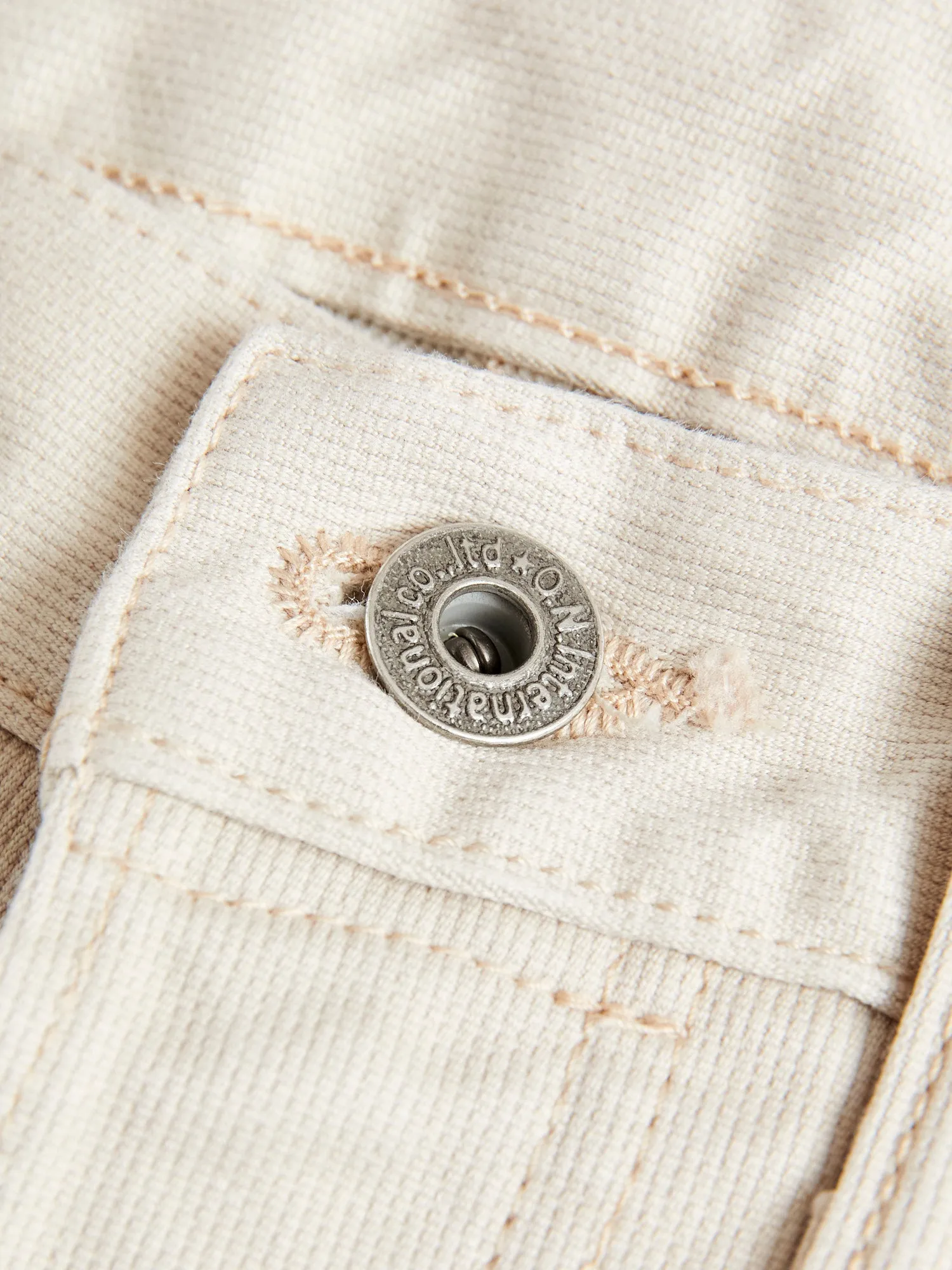 216PQ "ONI Pique" Pant in Ivory