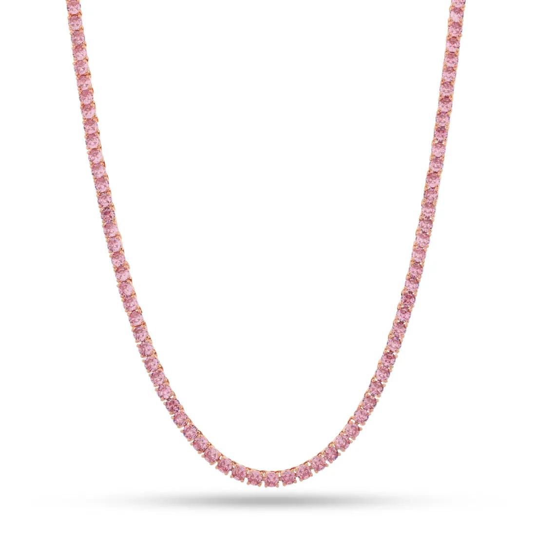 4mm Pink Tennis Chain