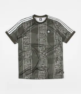 Adidas Dakari Jersey - Night Cargo / Raw Khaki / White