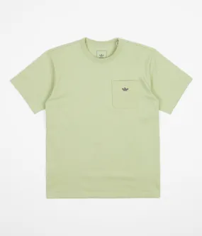 Adidas Heavyweight Shmoofoil Pocket T-Shirt - Magic Lime / Shadow Navy