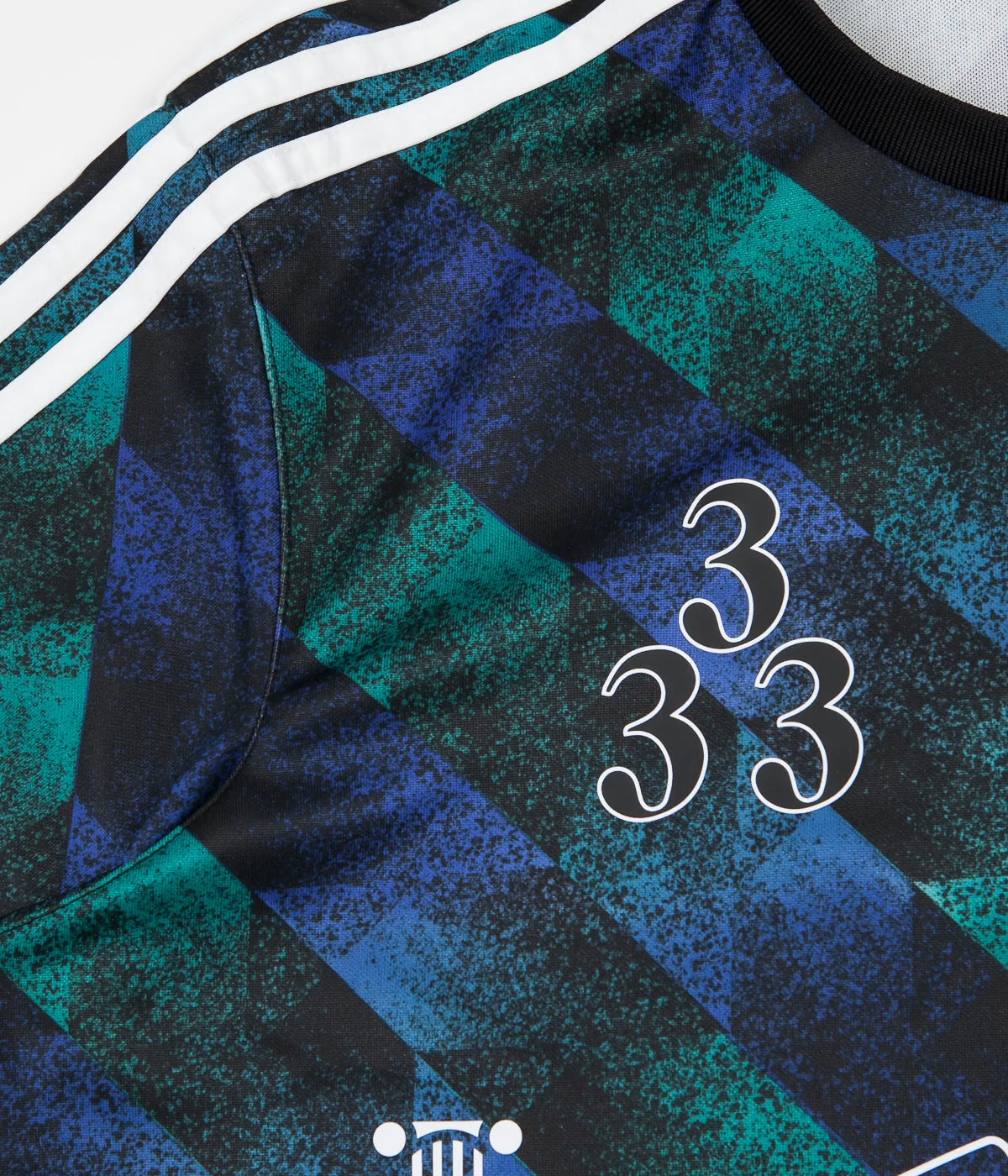 Adidas Towning Jersey - Black / Active Green / Active Blue