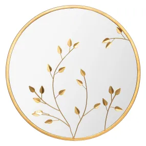 Atmosphera Leaf Mirror Gold