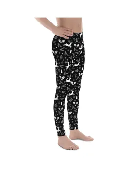 Black Reindeer Christmas Meggings