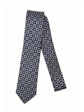 Boy's Skinny Tie 17421 Silver/Black