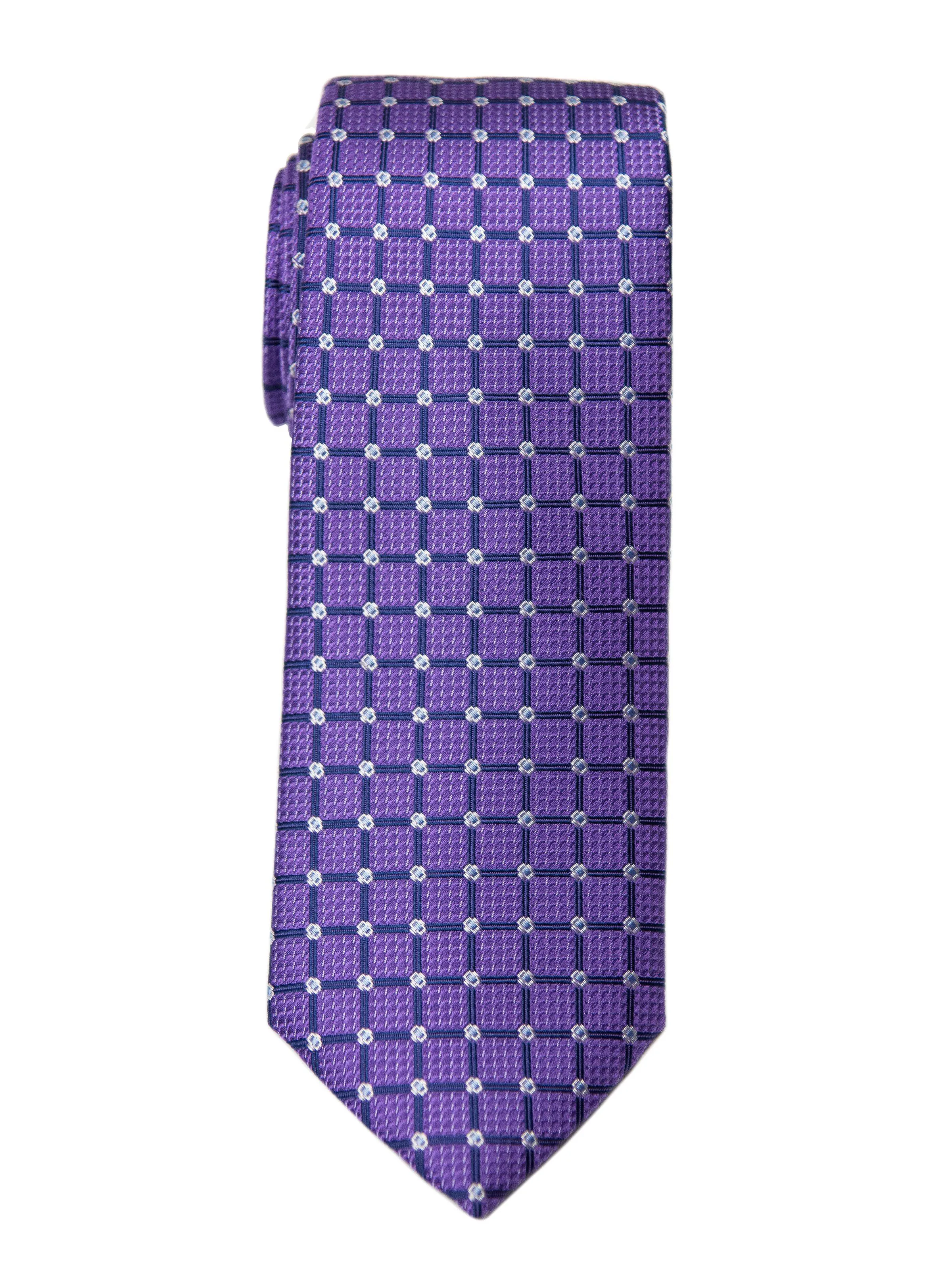 Boy's Tie 27731 Purple/Navy Neat