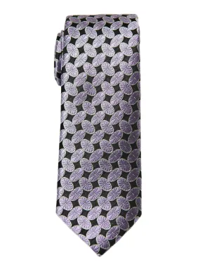 Boy's Tie 27756 Purple/Black Neat