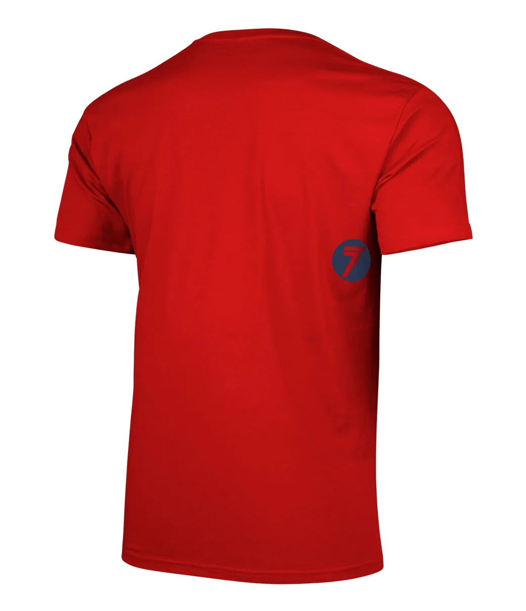 Brand Tee Red/Navy