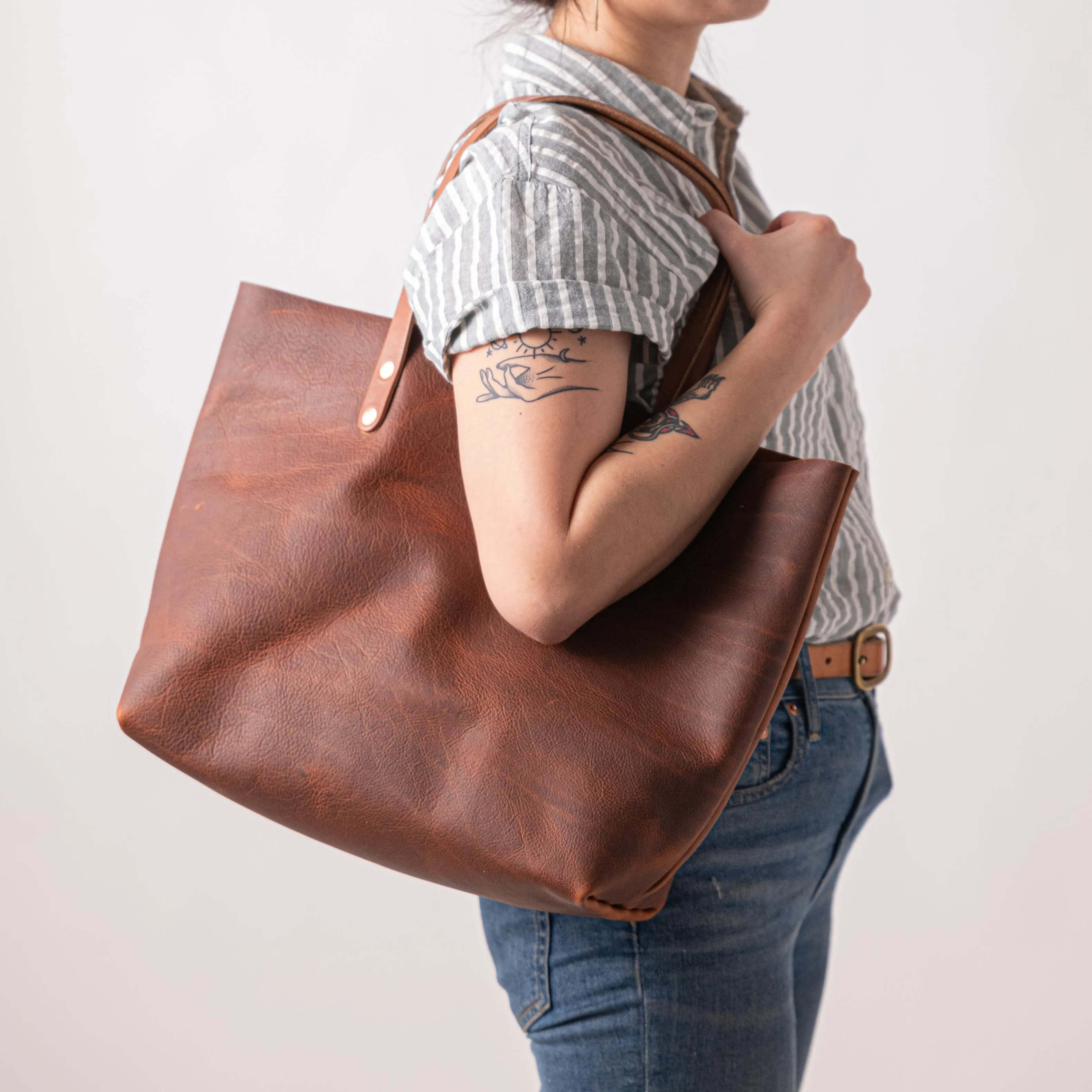 Brown Kodiak East West Tote