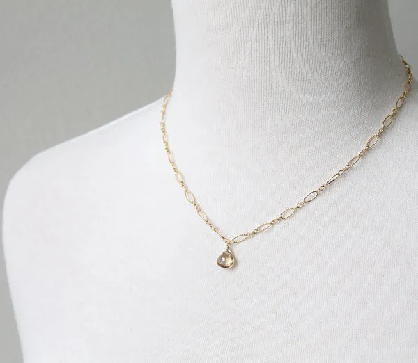 Champagne Citrine Necklace