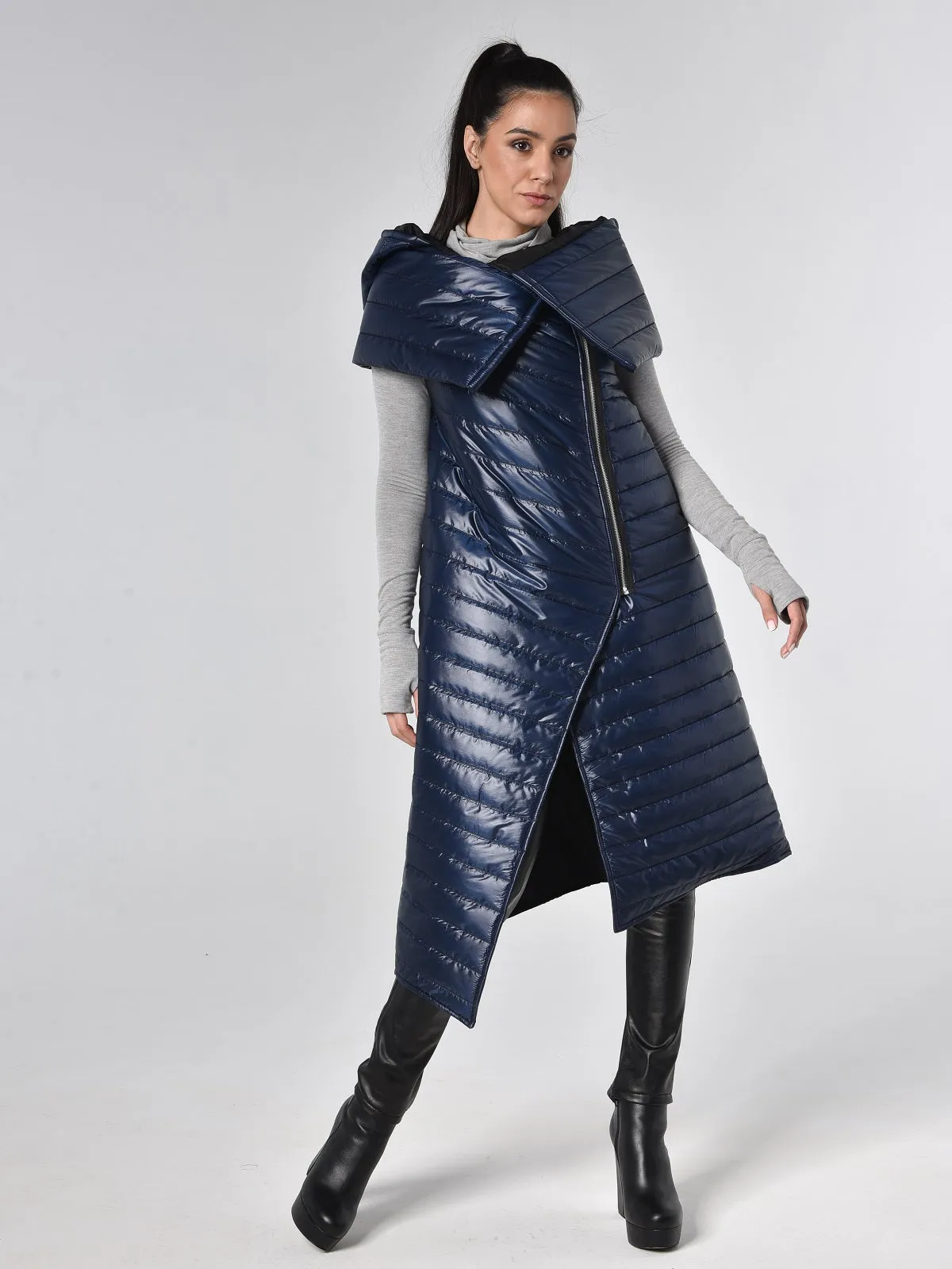 Dark Blue Puffer Vest