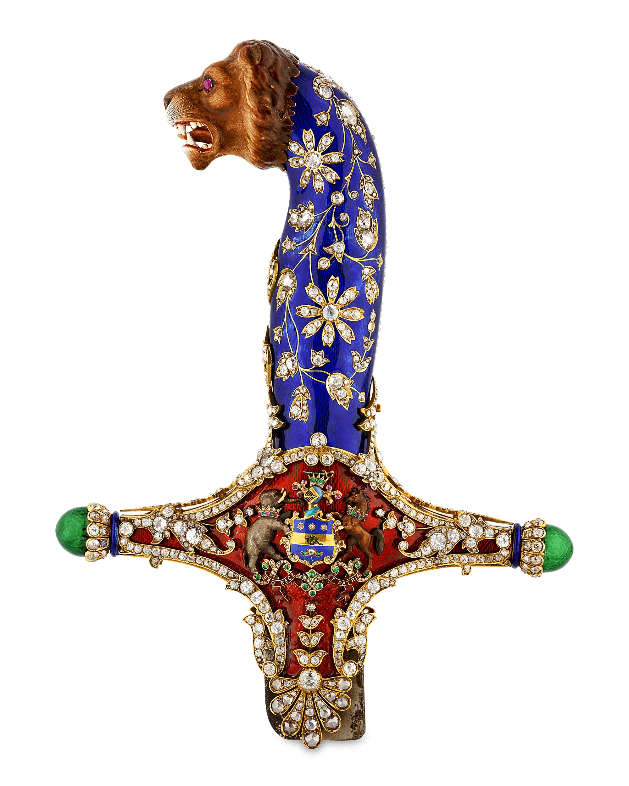 Diamond and Enamel Sword Hilt of the Maharajah