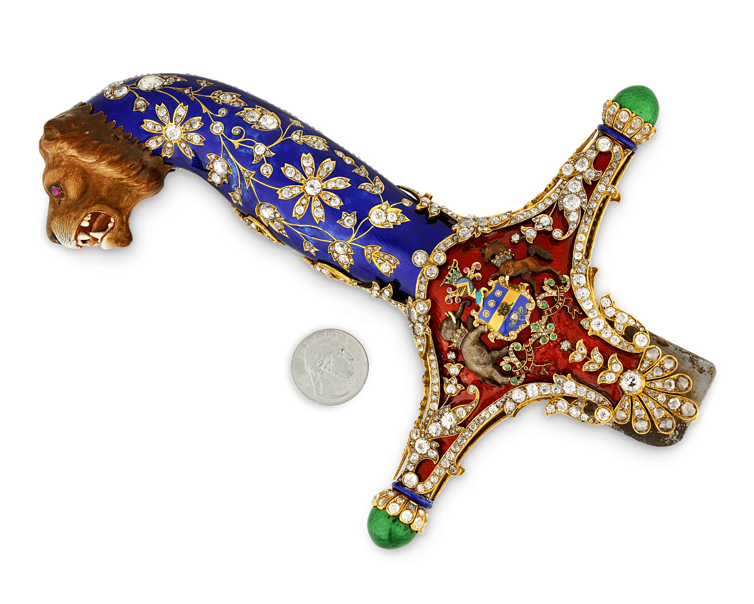 Diamond and Enamel Sword Hilt of the Maharajah