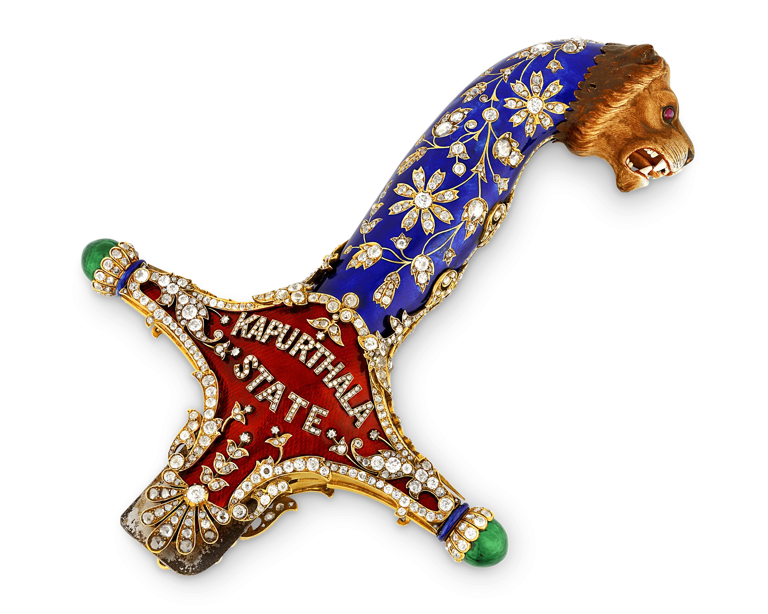 Diamond and Enamel Sword Hilt of the Maharajah