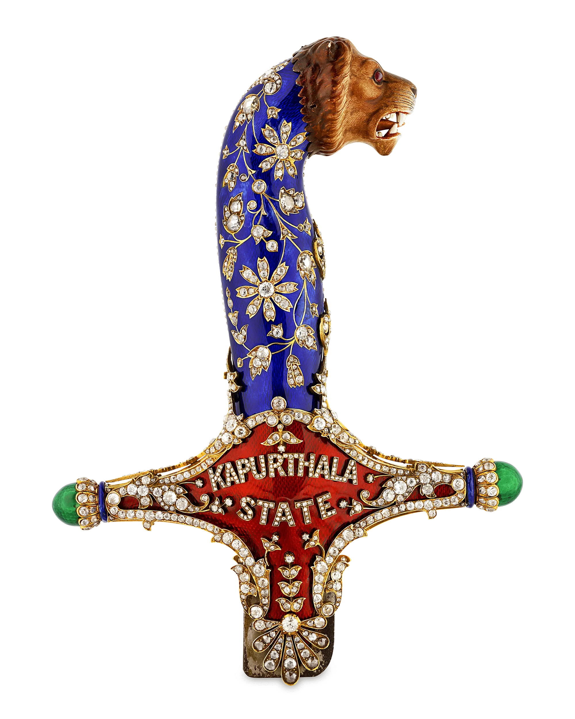 Diamond and Enamel Sword Hilt of the Maharajah