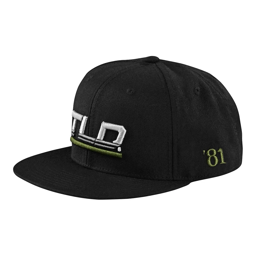 Flat Bill Snapback Speed Black