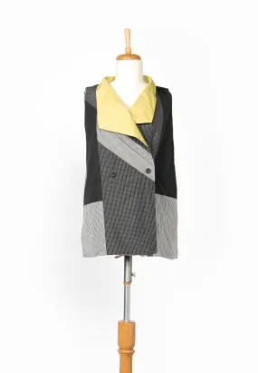 LARK Reversible, checkered memory taffeta vest