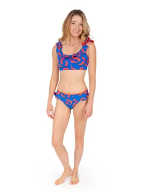 Lola Bikini Bottom - Skinny Dip/Pink Tiger