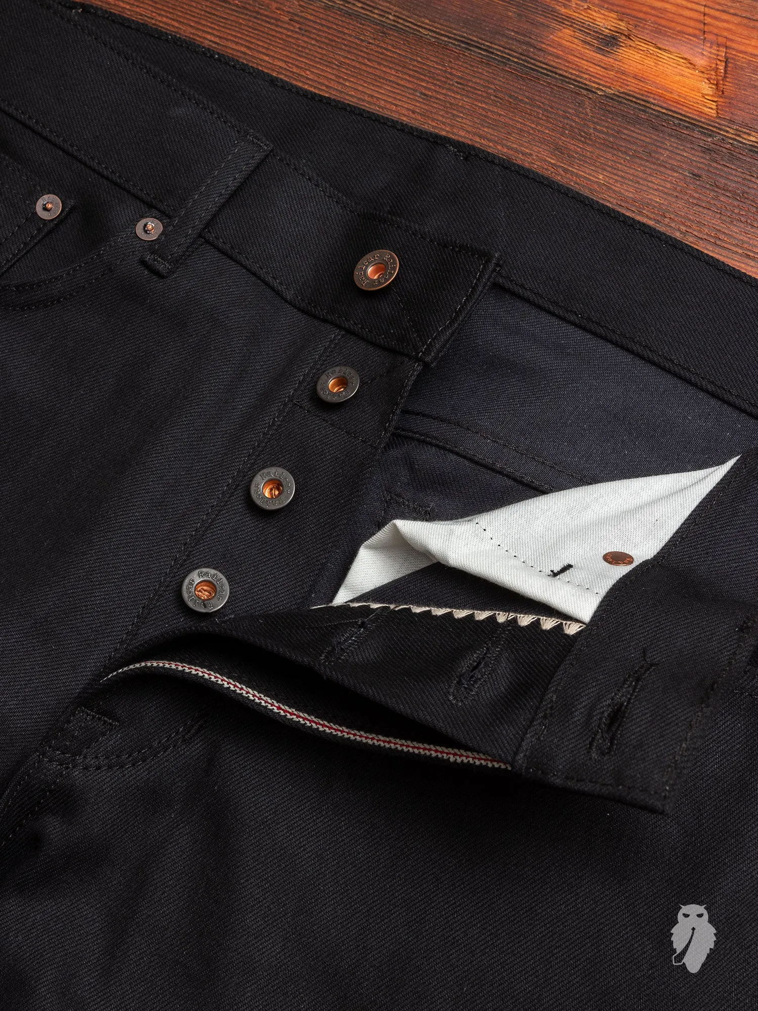 "Itochu" 11.5oz Black Selvedge Denim - Spikes Fit