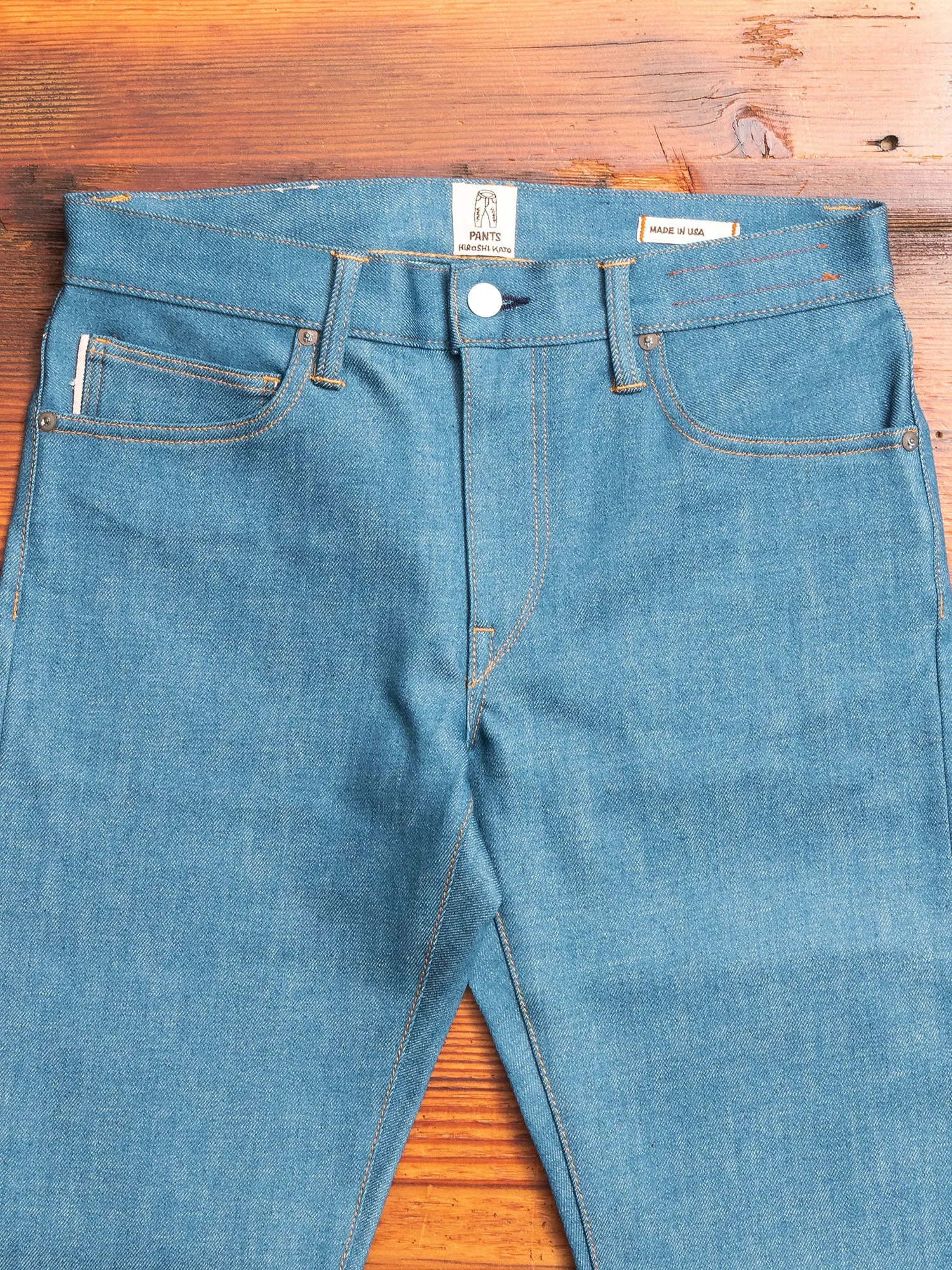 "Vintage Blue" 14oz Indigo Stretch Selvedge Denim - Pen Slim