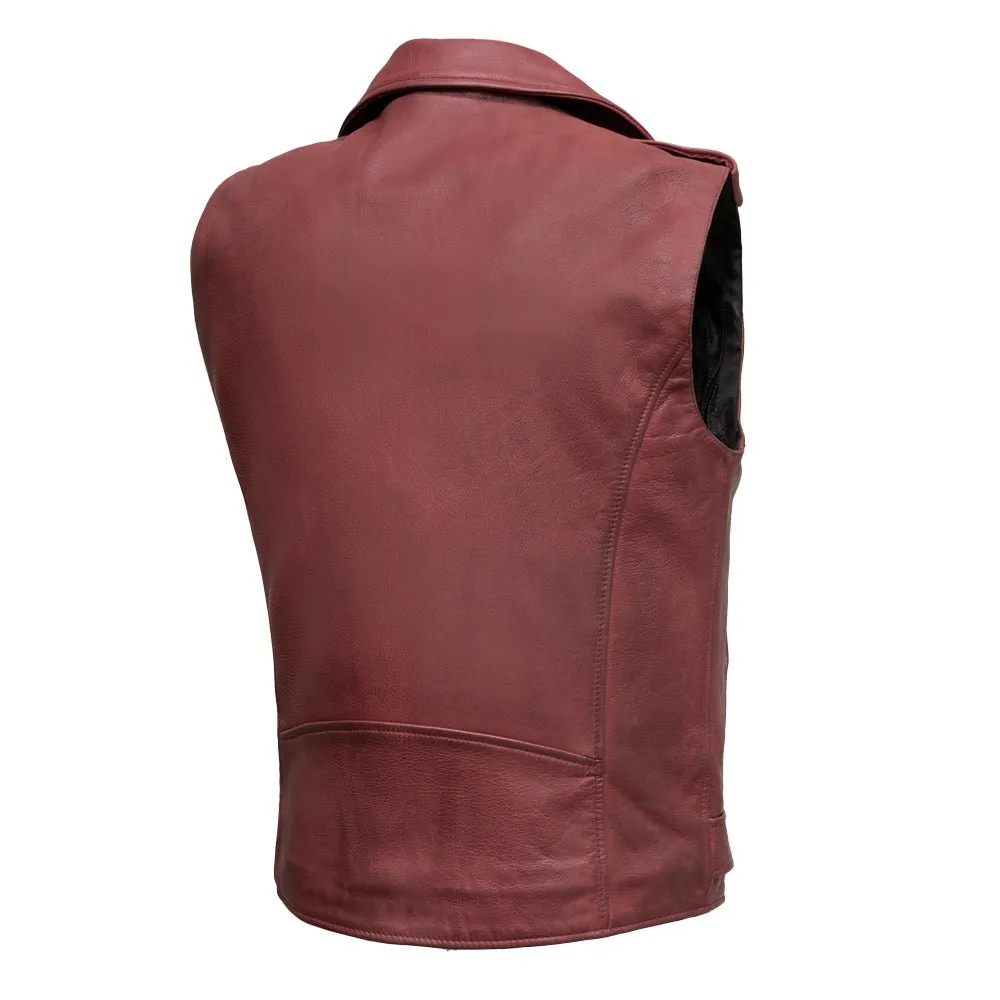 Roller - Men's Motorcycle Leather Vest