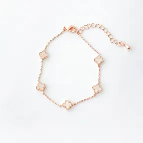 Rose Gold Vanya Clover Bracelet