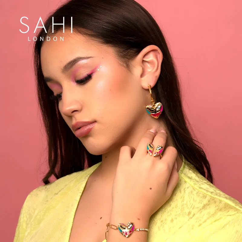 Sahi Love Affair Hoop Drop Earrings