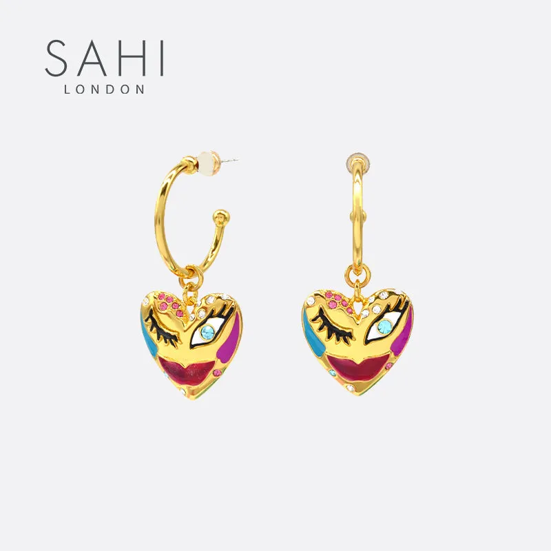 Sahi Love Affair Hoop Drop Earrings