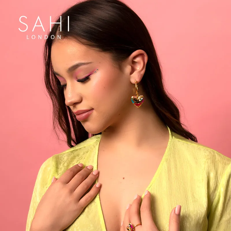 Sahi Love Affair Hoop Drop Earrings