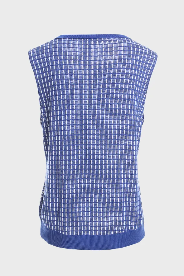 Tencel Tweed Polo Vest